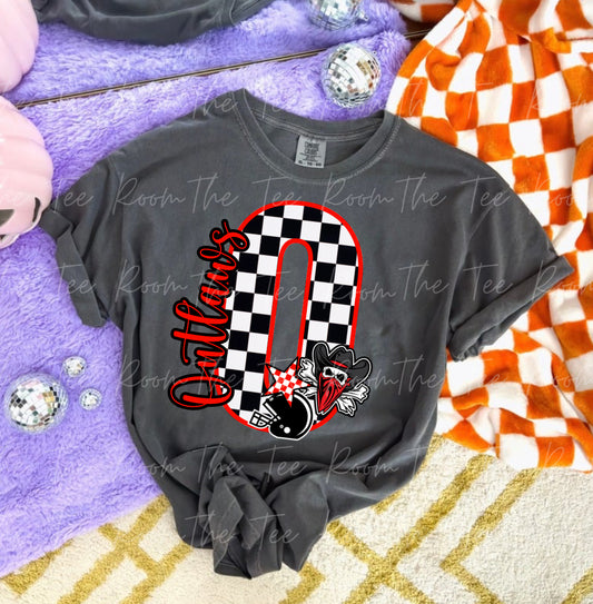 Outlaws Football Checkered