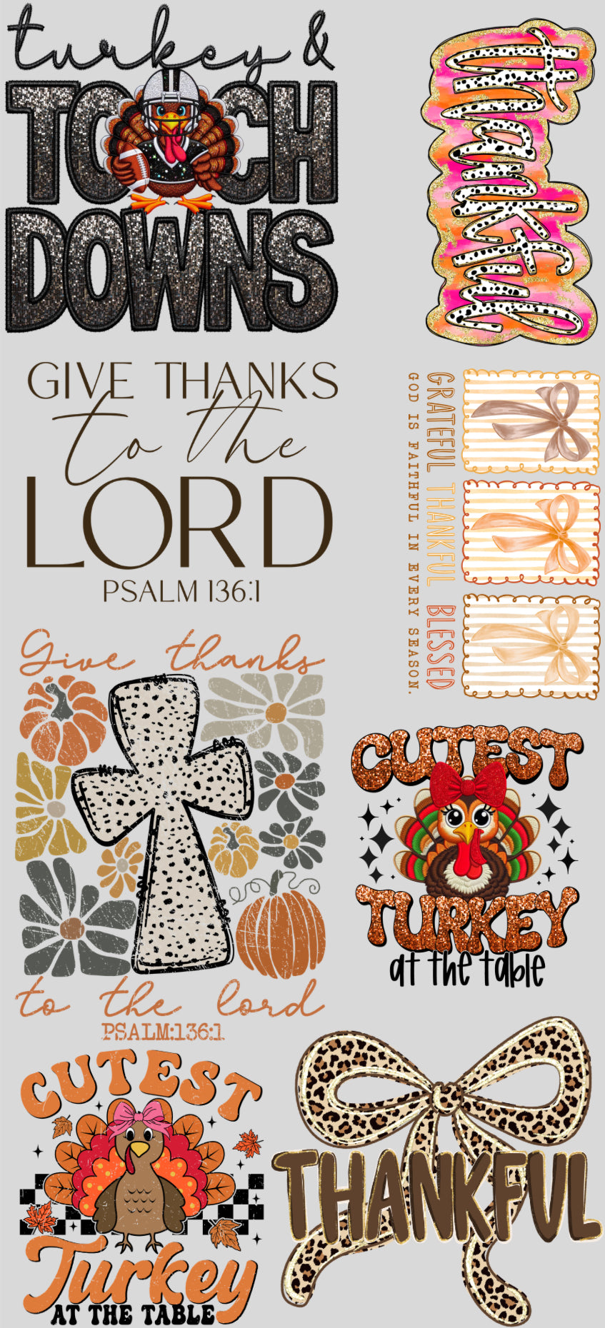 Thanksgiving Premade Gang Sheet